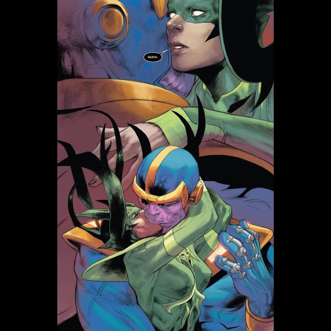 Trong Comics, Thanos thu thập 6 viên đá là vì Death