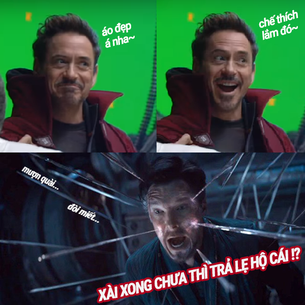Tony steal Doctor's cloak