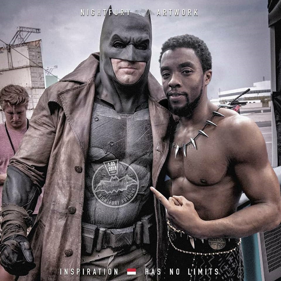 Đều là những siêu anh hùng mặc đồ đen: Batman và Black Panther
