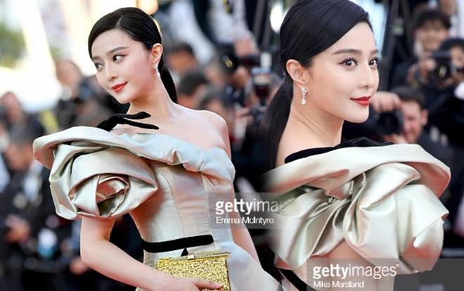 Làn da không tì vết của Phạm Băng Băng trên thảm đỏ Cannes