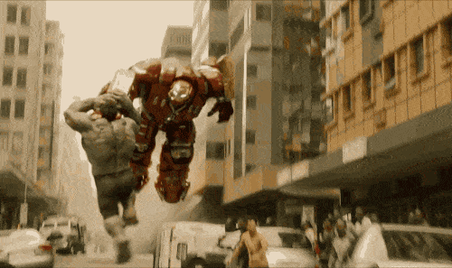 Hulk Buster? Tony phải thả cả tòa nhà vào người Hulk để chặn được anh ta đấy.