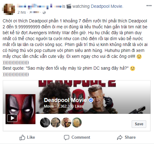 Phim Deadpool 2: Đánh giá đầu tiên của fan Việt sau suất chiếu sớm