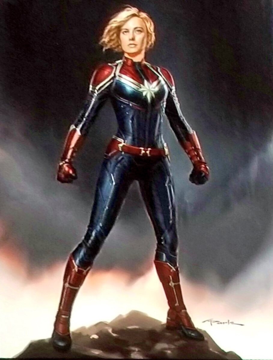 Tạo hình chính thức của Captain Marvel.