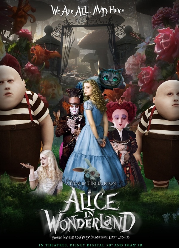 Alice in Wonderland (2010) từ tác phẩm cùng tên của Lewis Carroll.