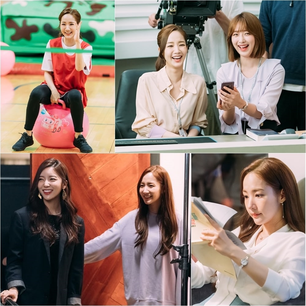Park Min Young vô cùng tươi sáng rạng rỡ trên phim trường 'Thư ký Kim'