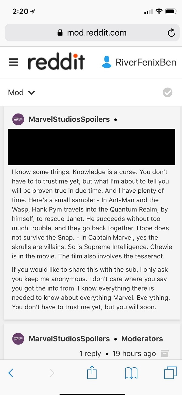 Reddit 'tiết lộ' kịch bản Ant-Man and The Wasp và Captain Marvel