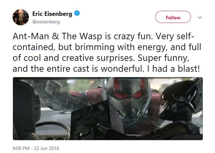 Giới truyền thông nhận xét về Ant-Man and the Wasp