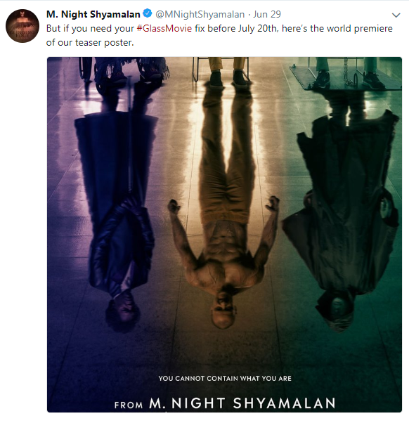 Đạo diễn Shyamalan tung poster ấn tượng cho 'Glass'