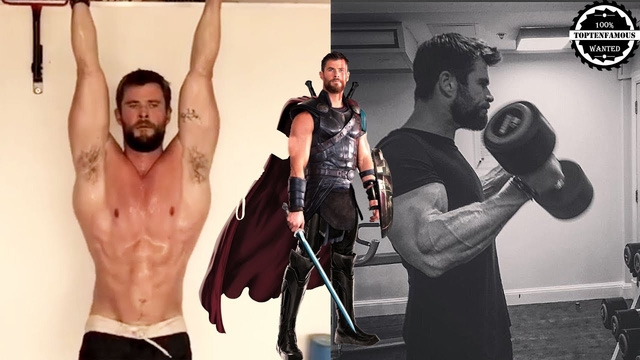 Chris Hemsworth tranh thủ khoe thân hình 6 múi trên bãi biển