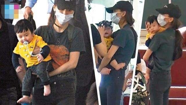 AngelaBaby bị phát hiện vừa phải đóng phim lại vừa phải chăm con trai
