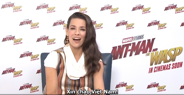 Ant-Man đội nón do fan Việt tự làm, Wasp gửi lời chào khán giả Việt