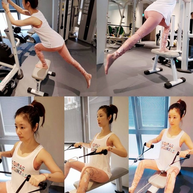 Lâm Tâm Như tập yoga mỗi ngày để giữ eo thon, dáng nuột
