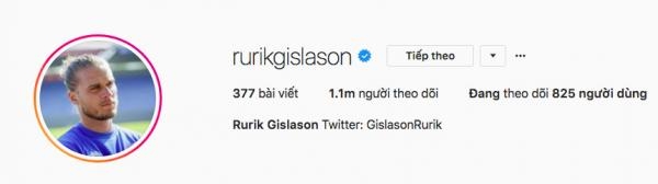 Cầu thủ Iceland Rurik Gislason được mến mộ vì giống Chris Hemsworth