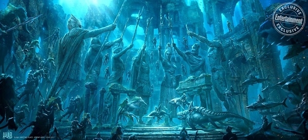Tạo hình nhân vật Fisherman King tại phim trường Aquaman