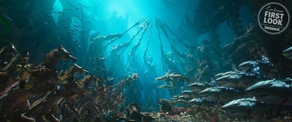 Tạo hình nhân vật Fisherman King tại phim trường Aquaman