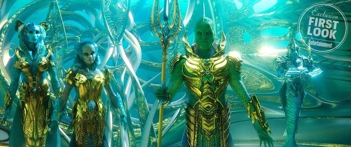 Tạo hình nhân vật Fisherman King tại phim trường Aquaman