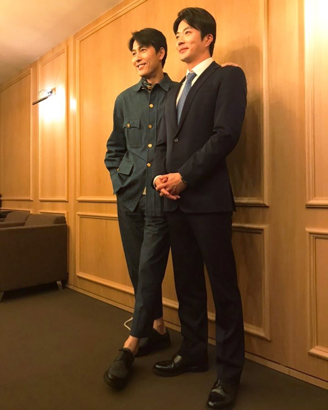 Kwon Sang Woo - Jung Woo Sung đứng chung khung hình gây “sốt”