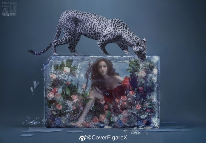 AngelaBaby hóa nữ thần băng giá trên tạp chí thời trang