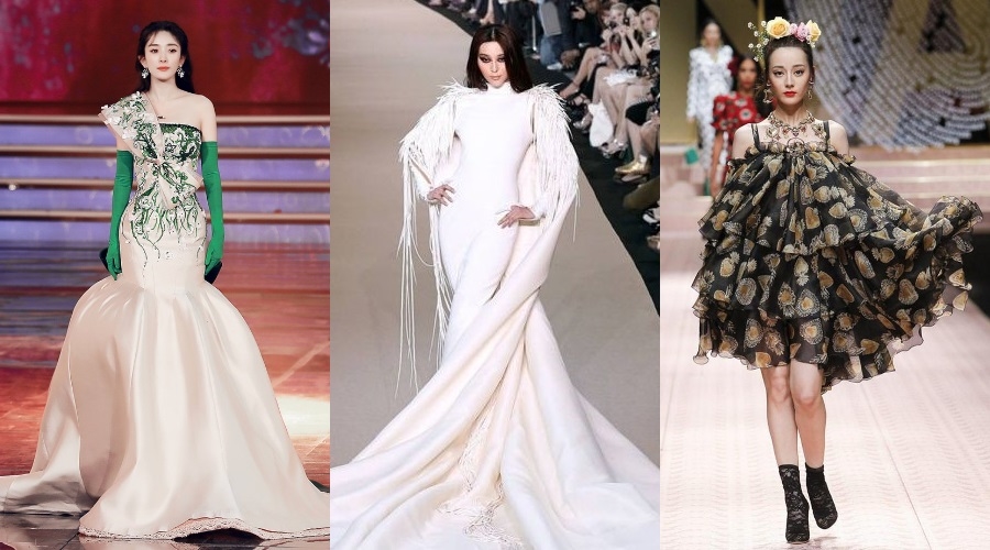Dương Mịch, Triệu Lệ Dĩnh và sao Cbiz trổ tài trên sàn catwalk
