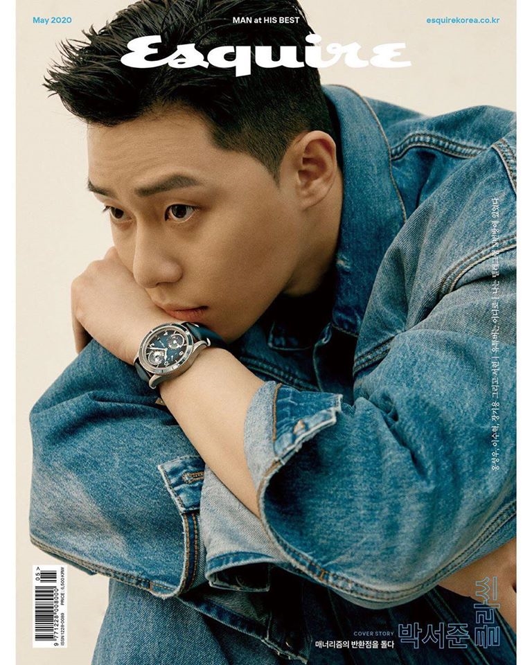Park Seo Joon đẹp trai, nam tính với mái tóc ngắn trong bộ ảnh tạp chí