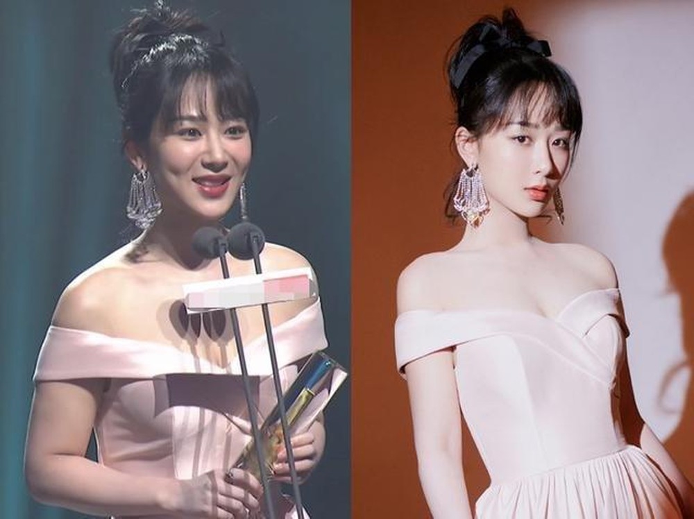 Dương Tử tăng cân vai thô vẫn mặc váy khoe vai, fan đòi thay stylist