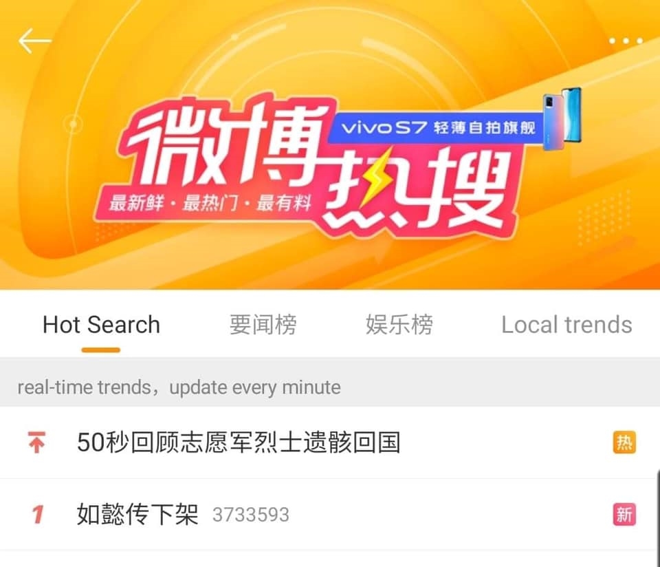 Như Ý Truyện, Diên Hi Công Lược cùng bị gỡ khỏi trang phim trực tuyến