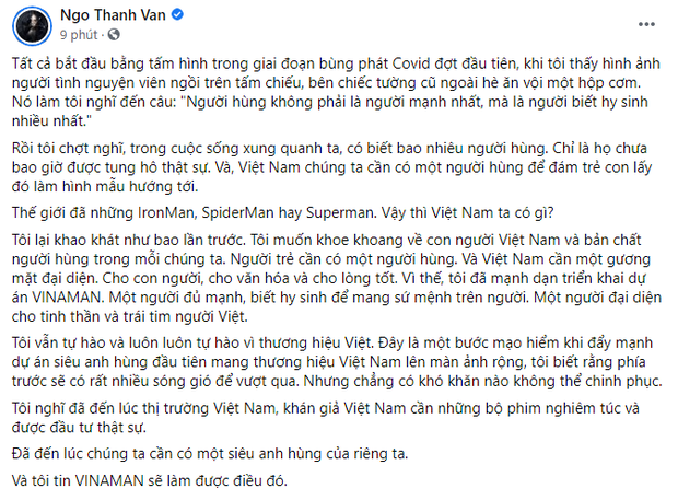 VINAMAN - Phim siêu anh hùng của Ngô Thanh Vân bị chê tên 'quê kiểng'