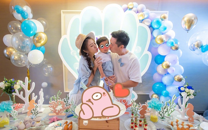 An Dĩ Hiên tổ chức tiệc sinh nhật hoành tráng trước ngày sinh con