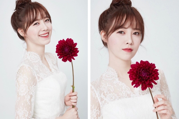 Goo Hye Sun tung bộ ảnh rạng rỡ trong bộ váy cưới sau ly hôn