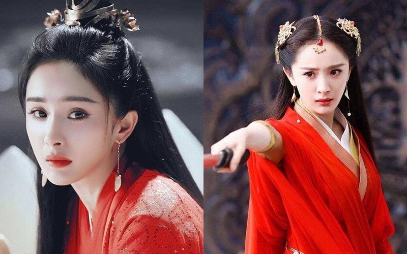 Triệu Lệ Dĩnh và dàn mỹ nhân với trang phục màu đỏ trong phim