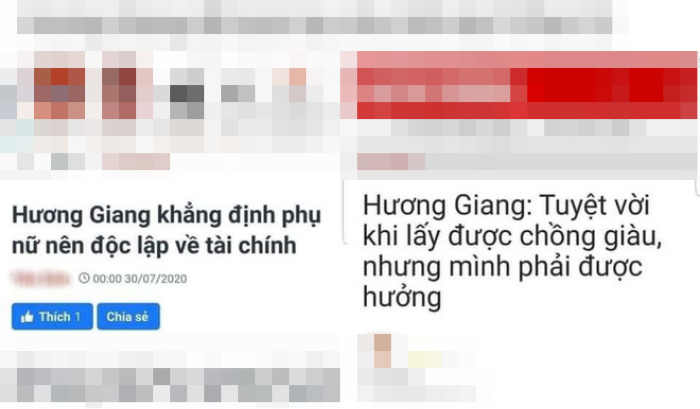 Hương Giang gây tranh cãi với những phát ngôn vả nhau đôm đốp