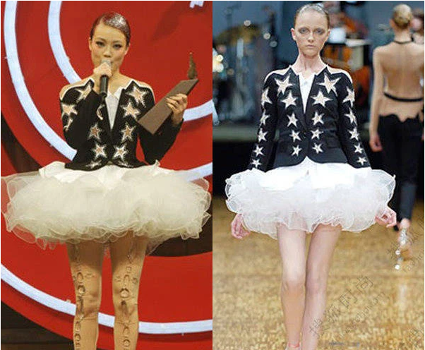 Phạm Băng Băng và dàn mỹ nhân Cbiz muốn độn thổ vì mặc váy áo đạo nhái