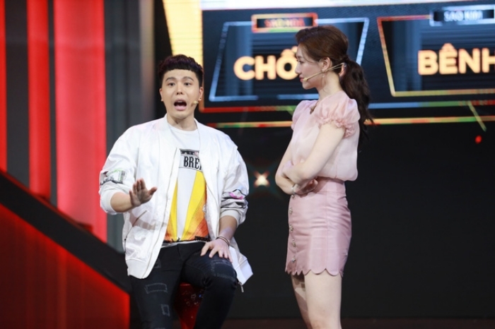 Hari Won bắt bẻ Trịnh Thăng Bình đụng chạm đến tình yêu của Trấn Thành