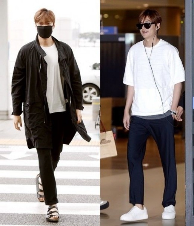 Lee Min Ho mặc quần đùi, đi dép lào khiến fan thích thú