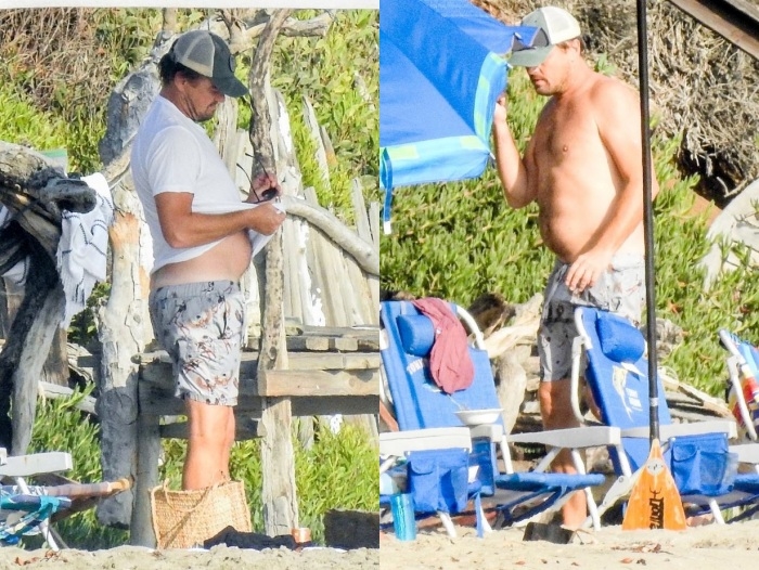 Leonardo DiCaprio khoe dáng “phì nhiêu' ngoài bãi biển