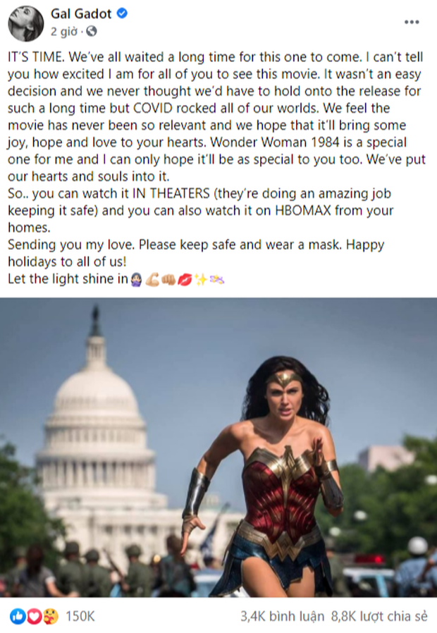 Wonder Woman 1984 ấn định ngày ra rạp chính thức