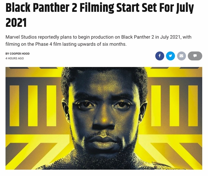 Black Panther 2 bị phản đối khi công bố lịch quay dự kiến