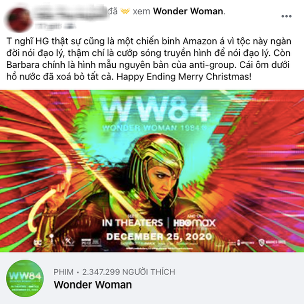 Wonder Woman 1984 bị netizen Việt chê bai vì vừa sến sẩm, vừa văn vở