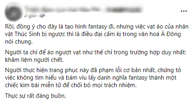 Phim Kiều bị chỉ trích vì dùng trang phục cho dịp khâm liệm