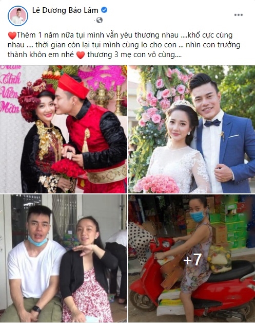 Lê Dương Bảo Lâm và vợ kỷ niệm 11 năm bên nhau