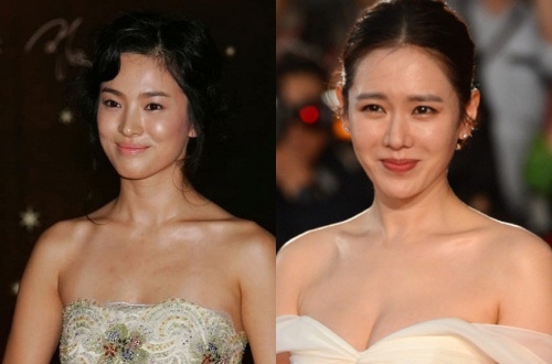 Song Hye Kyo, Son Ye Jin qua hình ảnh chưa chỉnh sửa