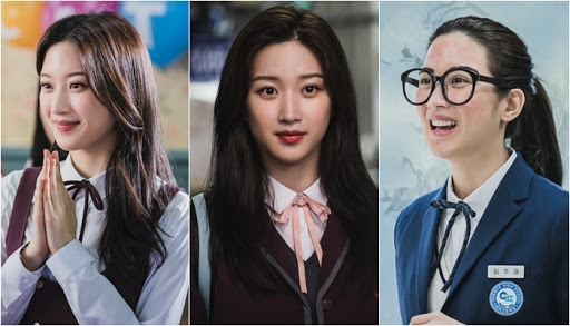 Moon Ga Young xinh đẹp thời thượng khác hẳn trong phim