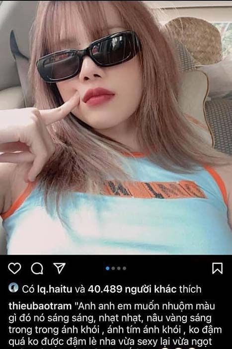Hải Tú thả tim Thiều Bảo Trâm, chia sẻ ảnh cũ Sơn Tùng