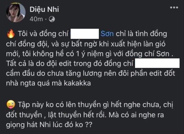 Diệu Nhi cảnh cáo ê-kíp Sao Nhập Ngũ ngừng 'đẩy thuyền' linh tinh