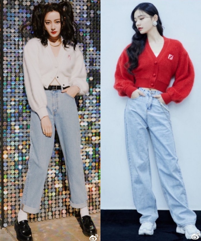 Nhiệt Ba - Lâm Duẫn so kè “lên đồ” cùng áo croptop và quần jeans