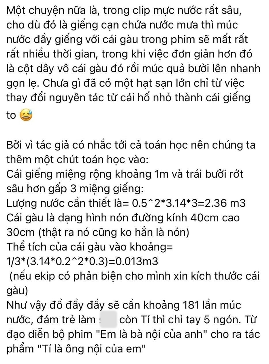 Trạng Tí tiếp gây tranh cãi cảnh quay lấy nước đục đổ vào nước trong