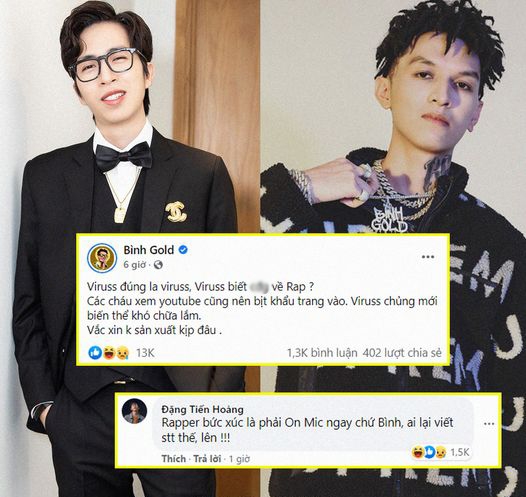 ViruSs chê Sơn Tùng rap dở, Bình Gold đáp trả gay gắt
