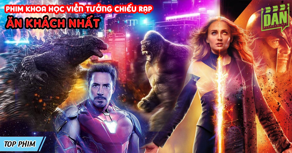 Top 10 phim khoa học viễn tưởng chiếu rạp ăn khách nhất mọi thời đại