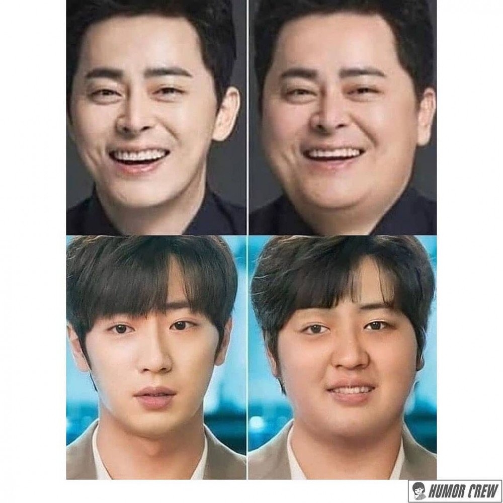 Song Joong Ki, Lee Min Ho và các sao hạng A lúc tăng cân sẽ ra sao? 