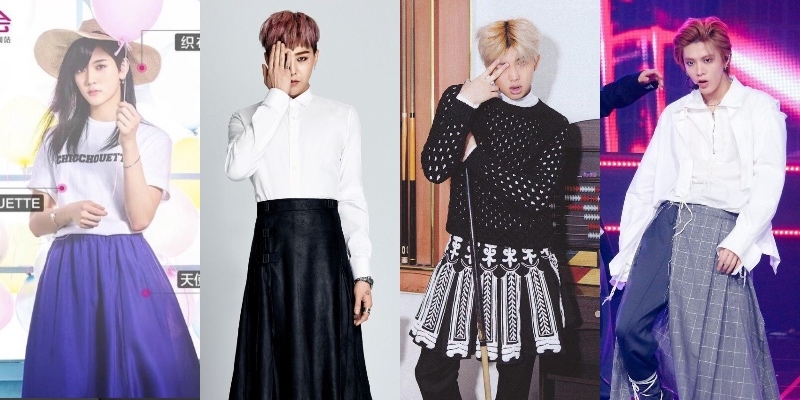 Khi các nam thần tượng Kpop mặc váy: G-Dragon và BTS chất như nước cất